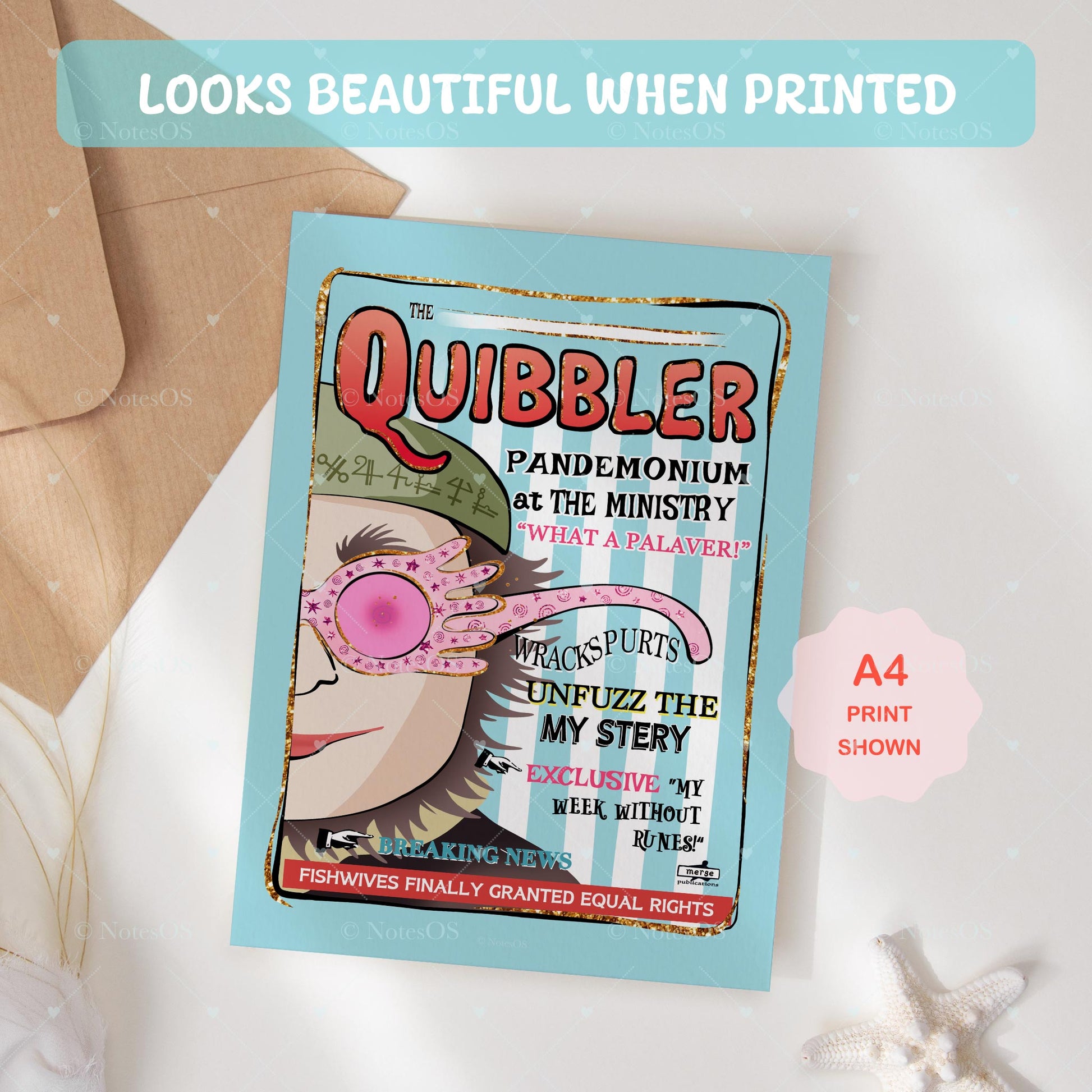✨ Quibbler Classic Cover - Digital & Printable