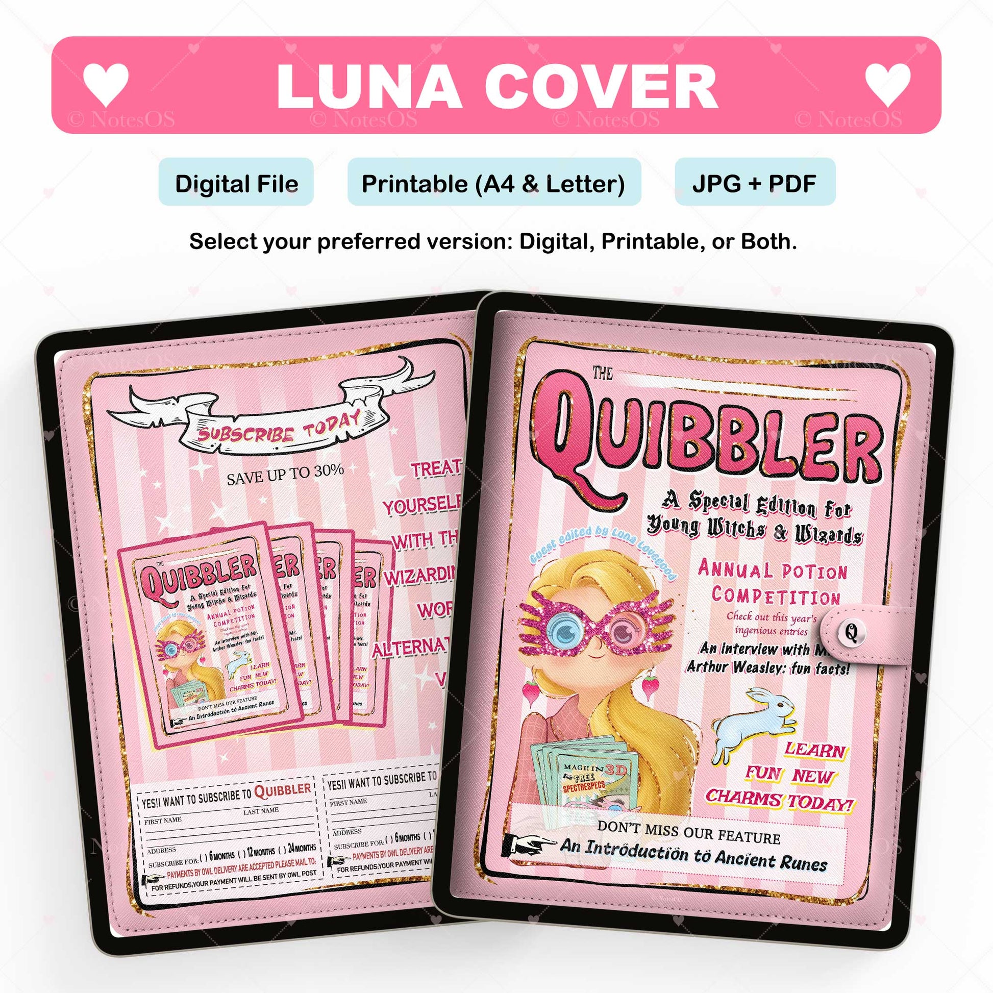 🌙 Luna Cover - Digital & Printable