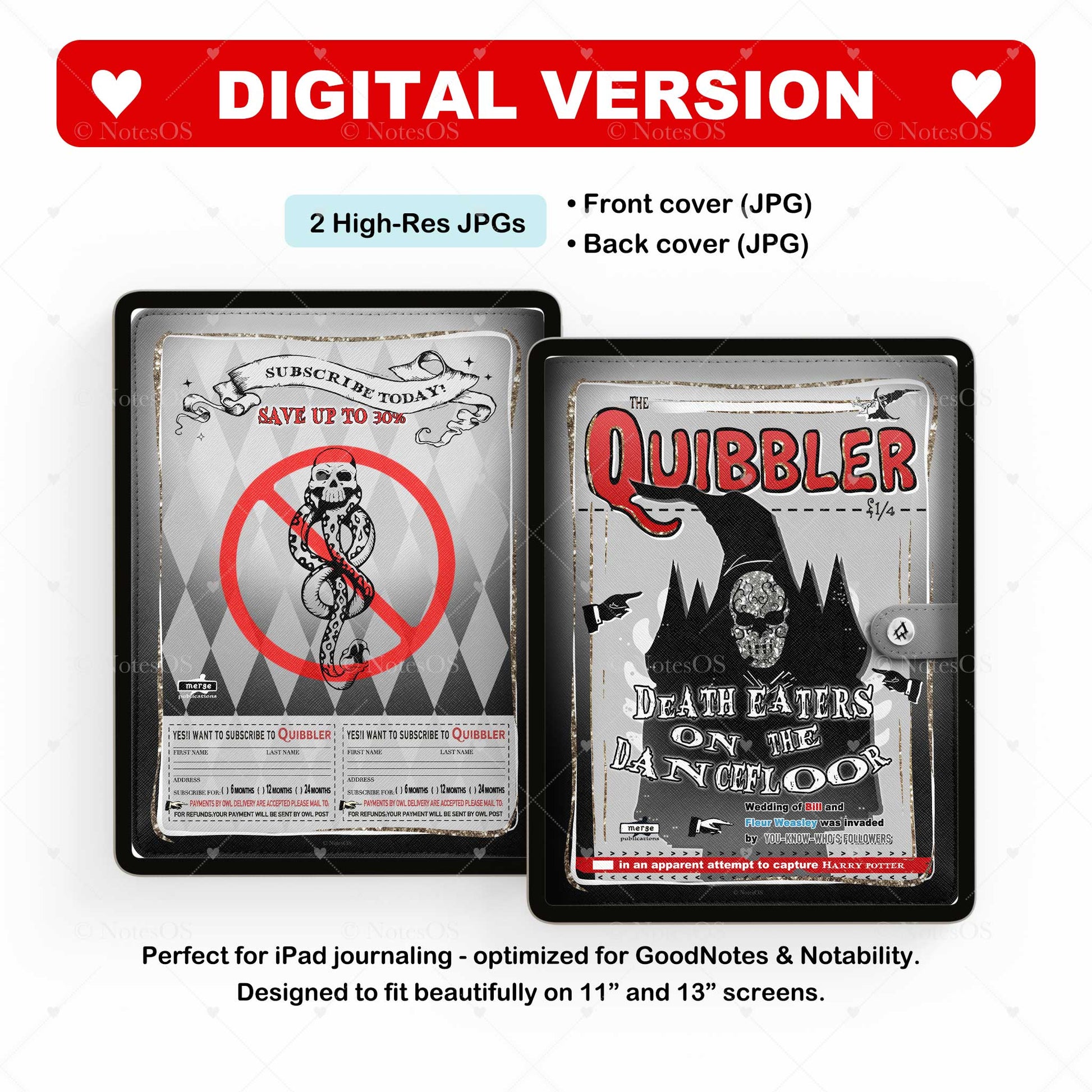 ☠️ Death Eater Cover - Digital & Printable