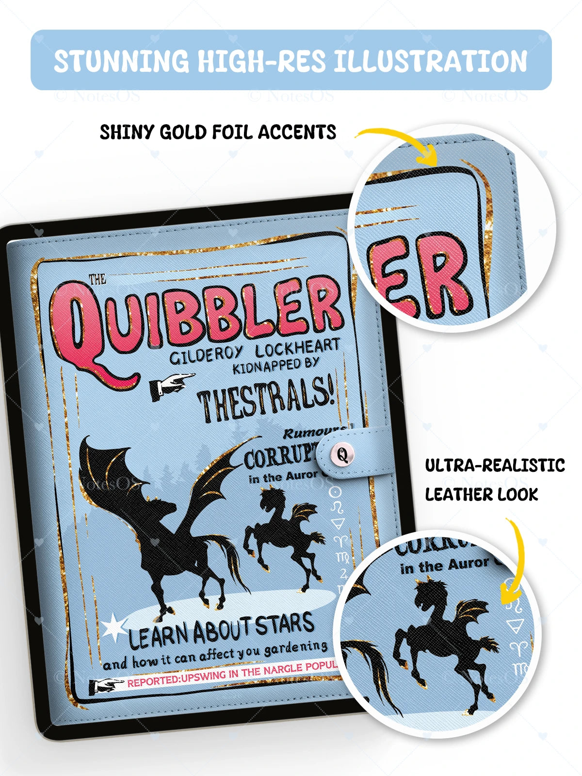 🖤 Thestral  Journal Cover - Digital & Printable Secondary image