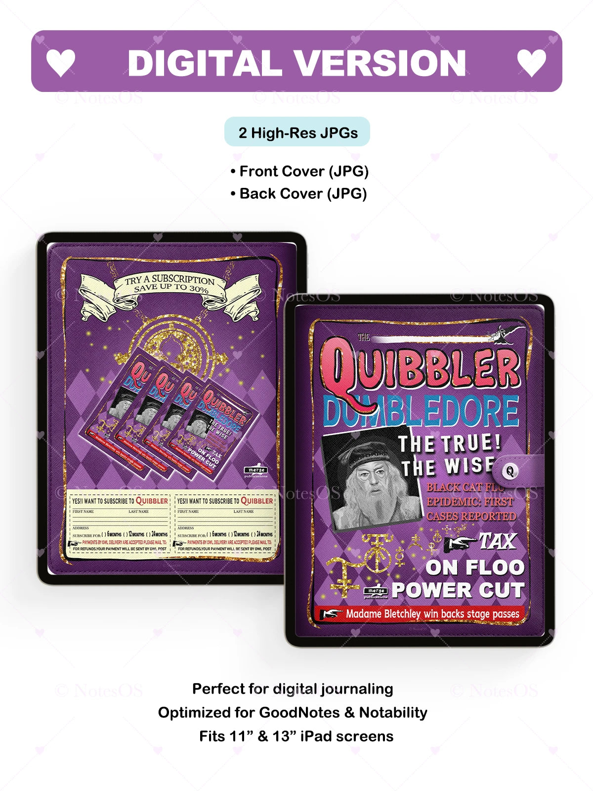🧙‍♂️ Dumbledore Cover - Digital & Printable