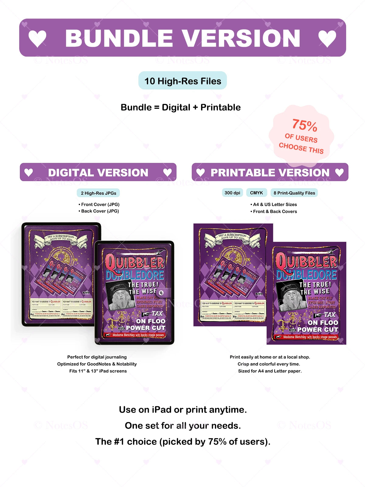 🧙‍♂️ Dumbledore Cover - Digital & Printable