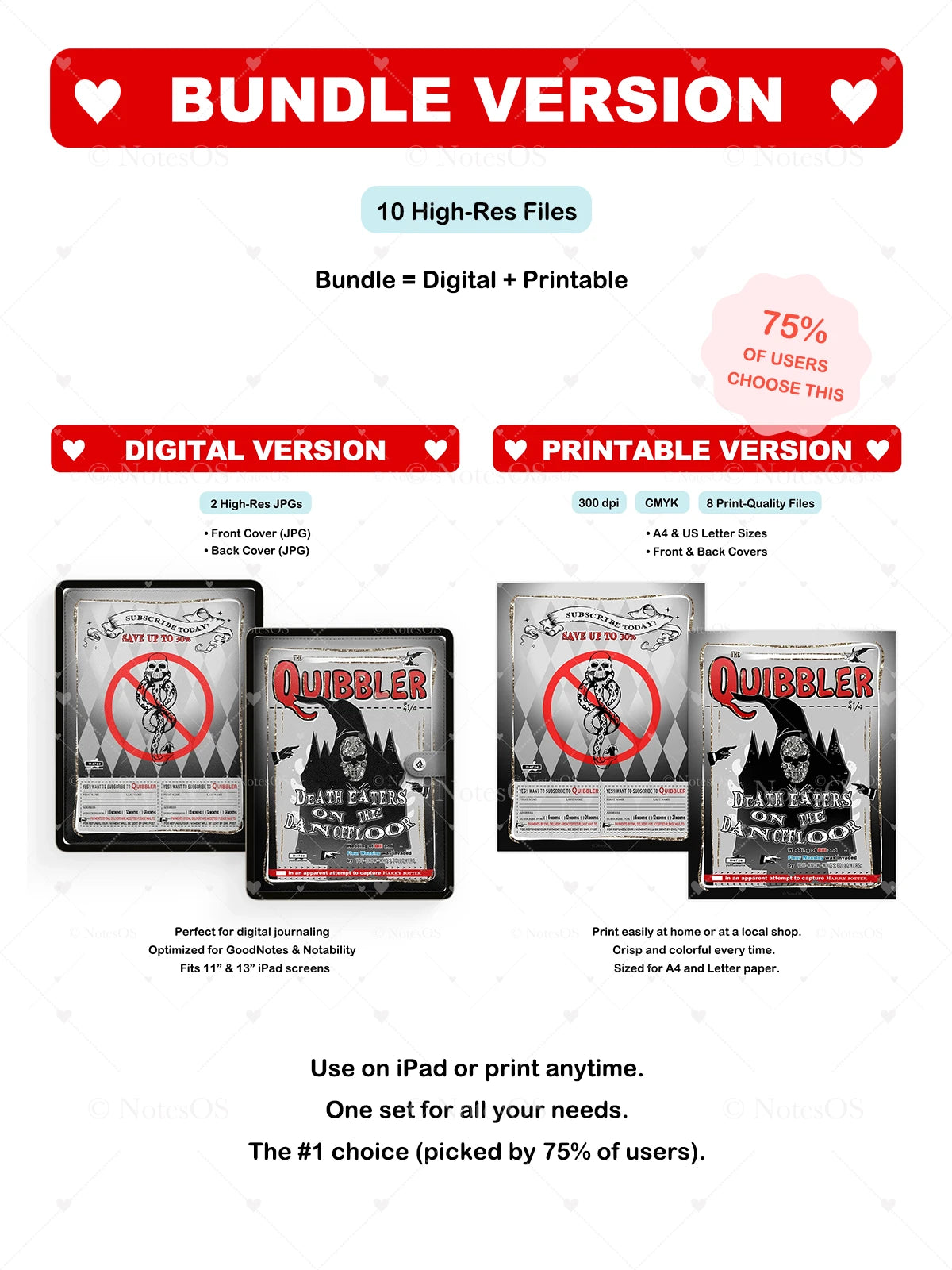 ☠️ Death Eater Cover - Digital & Printable