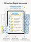 12-Section Digital Notebook — Blue Edition