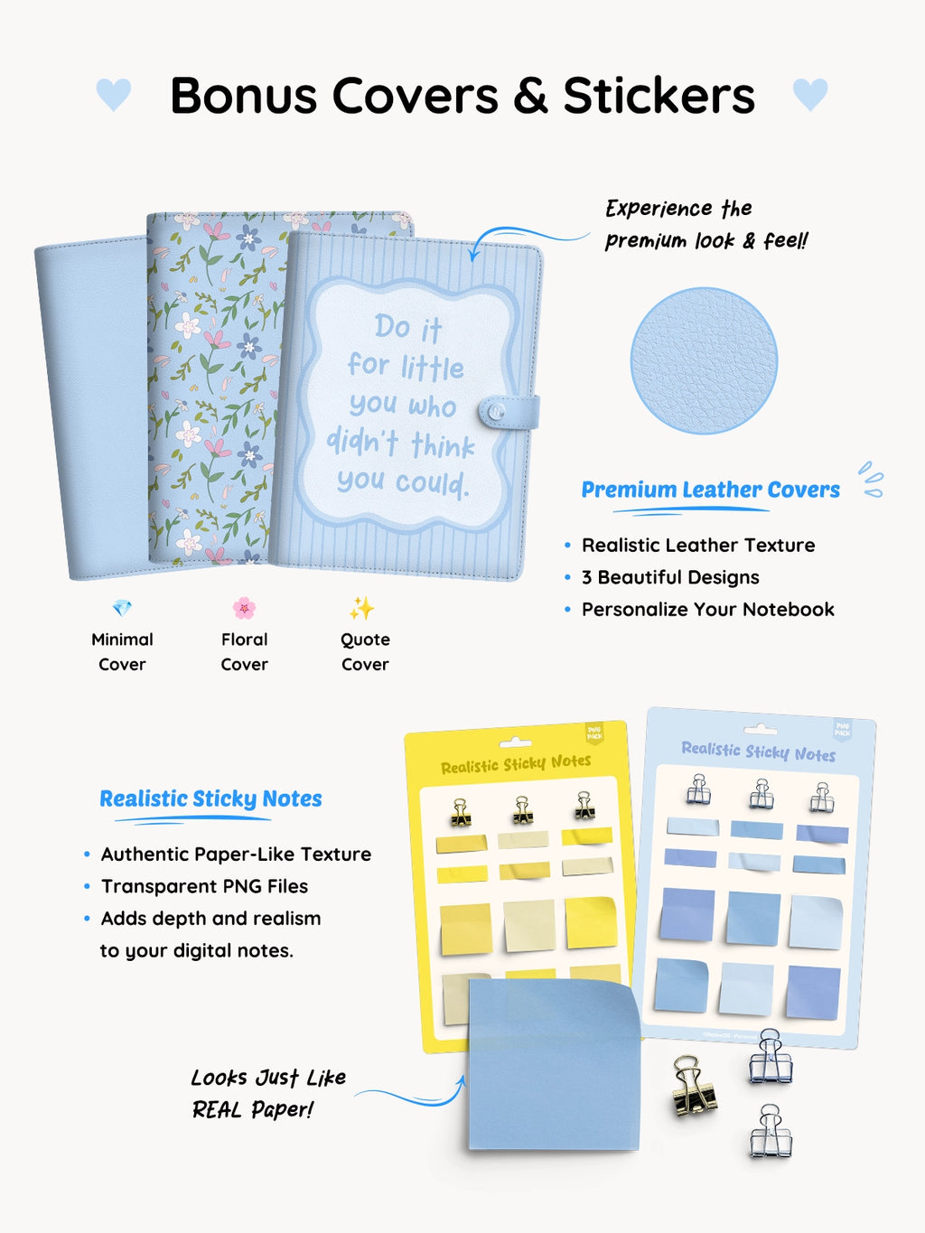 12-Section Digital Notebook — Blue Edition