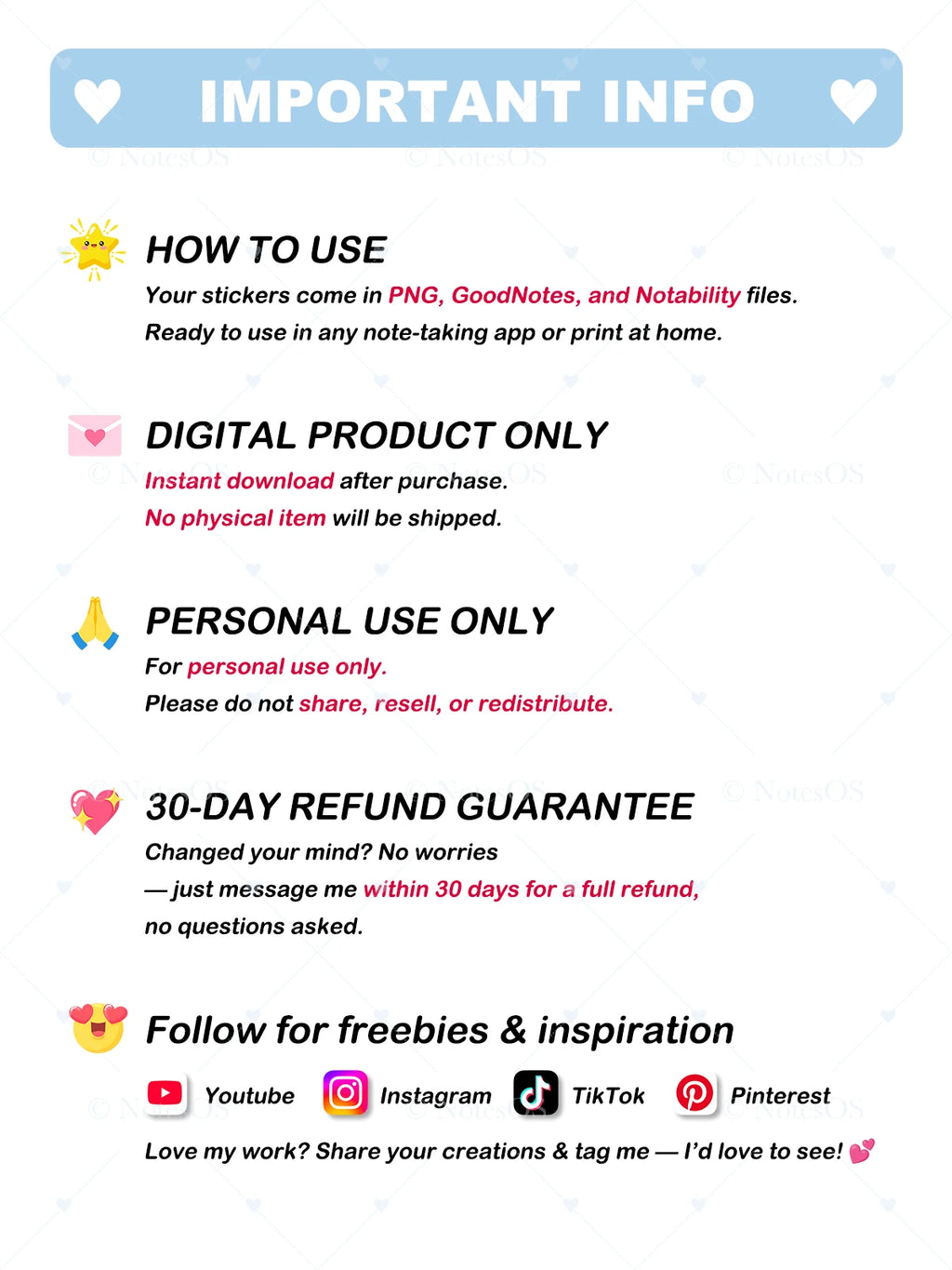 💛 Kawaii Emoji Stickers – Digital PNG Pack